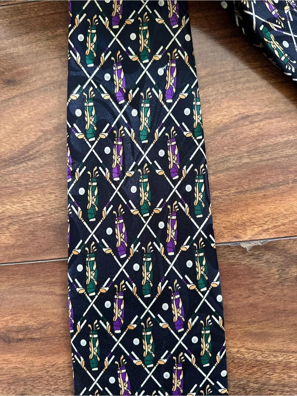 Beverly Hills Polo Club Vintage Golf Novelty Tie - Picture 5 of 10